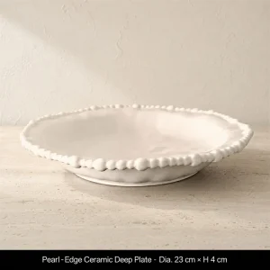 LIVETAI Pearl Edge Deep Plate