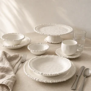 LIVETAI Pearl Edge Ceramic Tableware — collection